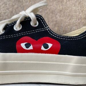 Converse x Comme des Garçons PLAY Chuck 70 Black Size 4